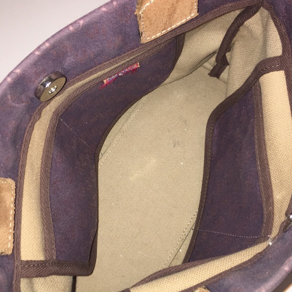 DOONEY & BOURKE VTG purple monogram handbag - Picture 5 of 8